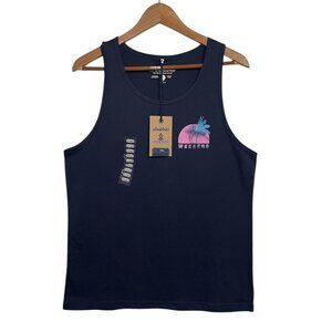 Chubbies Tank Top Mens Small Navy & Pink Graphic Tank Top NWT